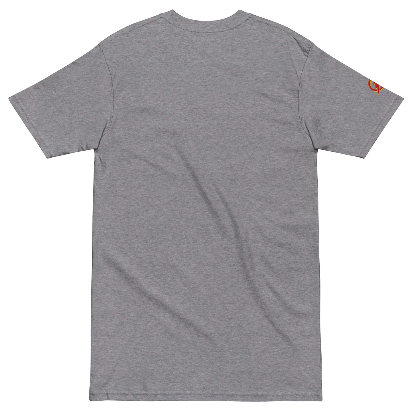 Embroidered Monogram Tee, Gray