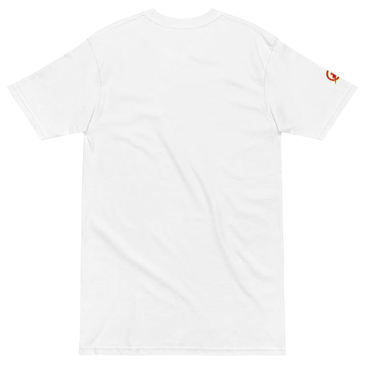 Embroidered Monogram Tee, White