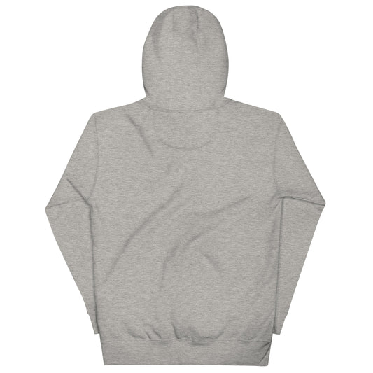 Embroidered Monogram Logo Hooded Sweatshirt, Gray