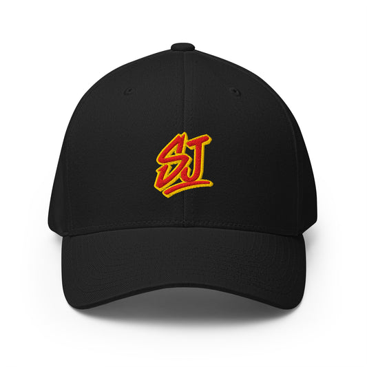 Monogram Logo Flexfit Hat, Black