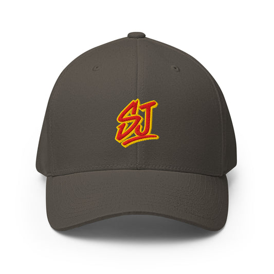 Monogram Logo Flexfit Hat, Charcoal