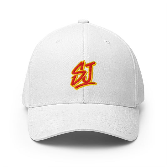 Monogram Logo Flexfit Hat, White