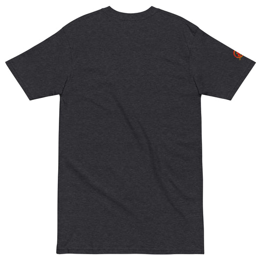 Embroidered Monogram Tee, Charcoal