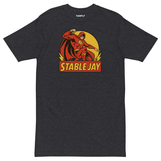 Superhero Tee, Charcoal