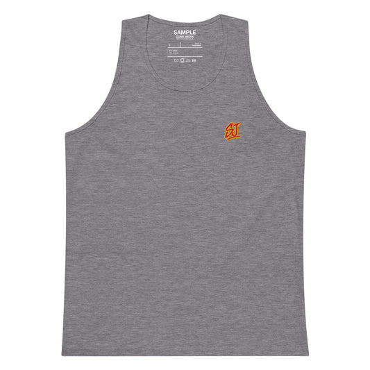 Embroidered Monogram Tank Top, Gray