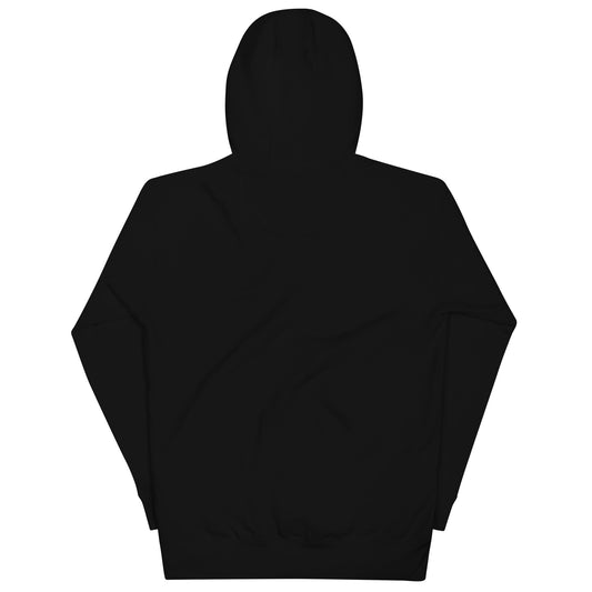 Embroidered Monogram Logo Hooded Sweatshirt, Black
